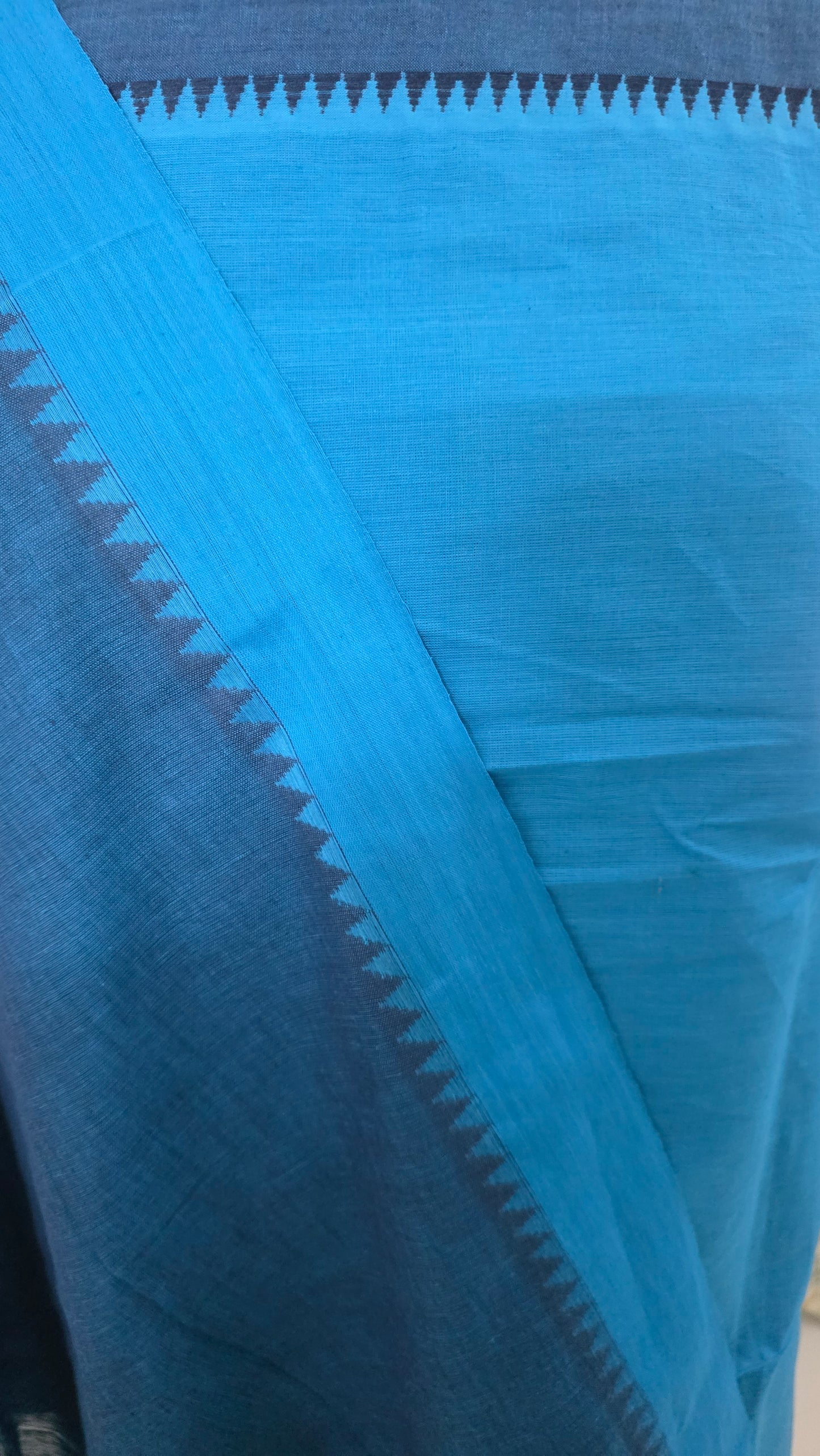 Firoji Blue Handloom Pure South Cotton Suit Dress Material