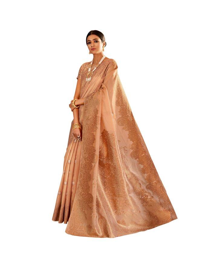 Wholesale Combo Set of 5 Chanderi Silk Sarees with Zari Border & Blouse