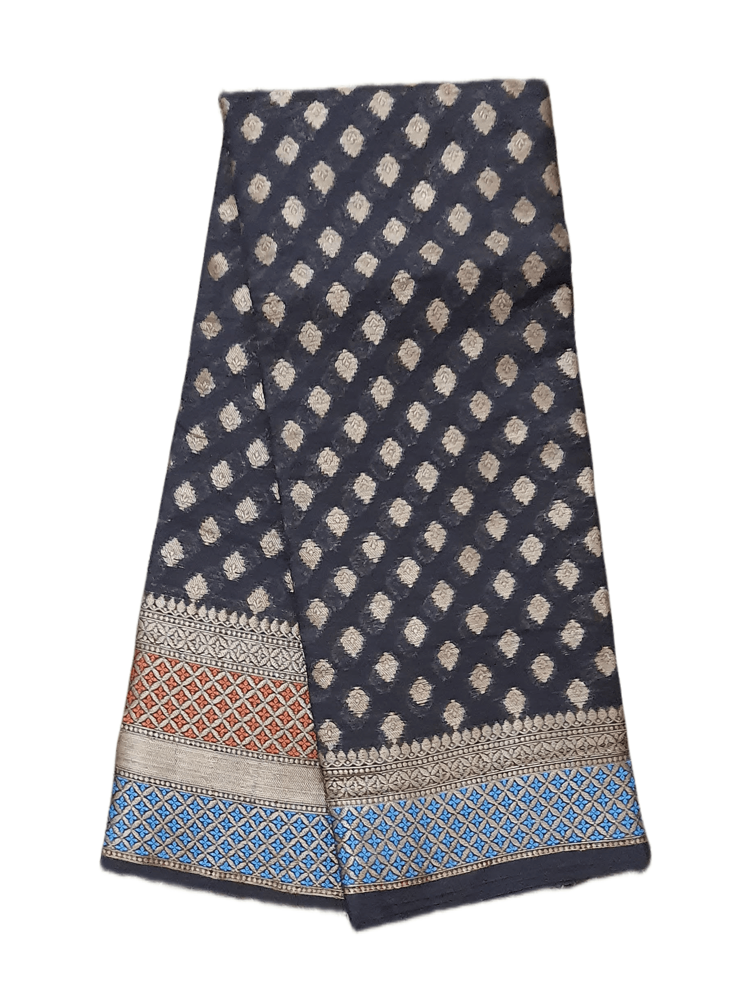 Black Summer Silk Banarasi Saree - Ethnic's By Anvi Creations