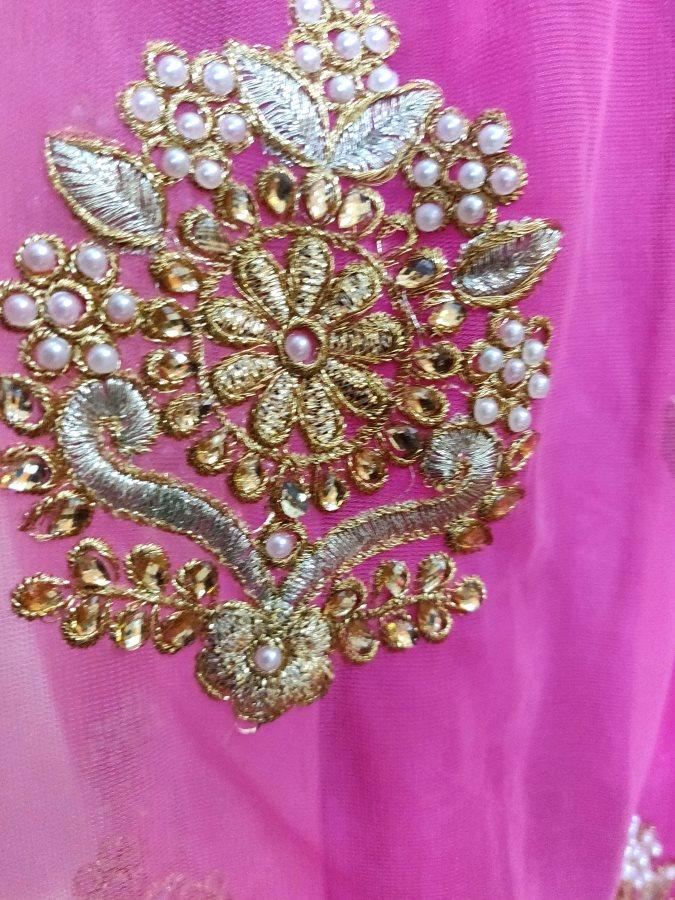 Designer Heavy Embroidered Purplish Pink Ready To Wear Lehenga Skirt Only ALC24 - Ethnic's By Anvi Creations