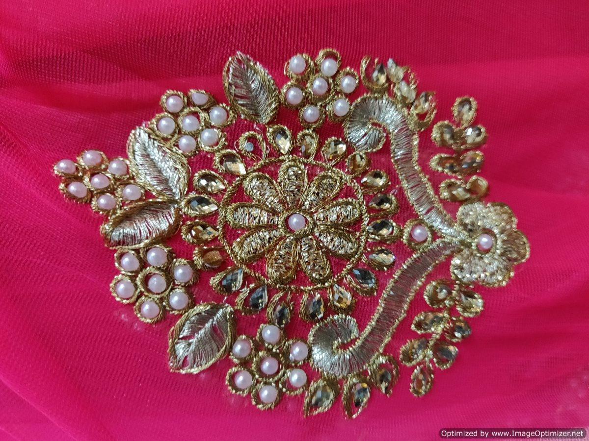 Designer Heavy Embroidered Deep Pink Ready To Wear Lehenga Skirt Only ALC26 - Ethnic's By Anvi Creations