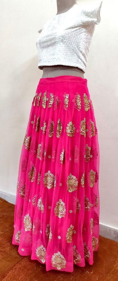 Pink clearance lehenga skirt