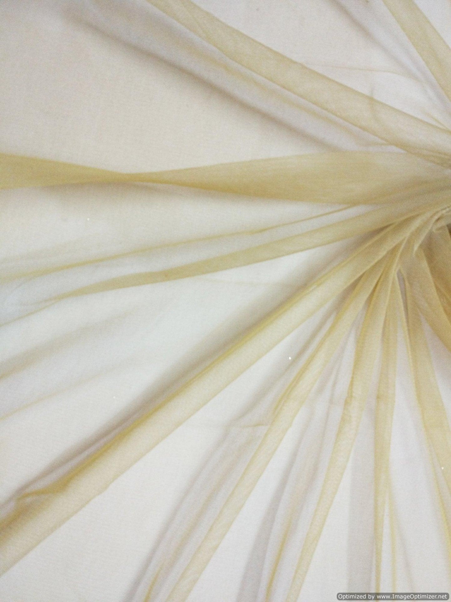 Designer Net Beige Plain Net Embroidered for Blouse Crop Top Cut 1.3 Meter ( 132 cms ) FAB063-Anvi Creations-Fabric