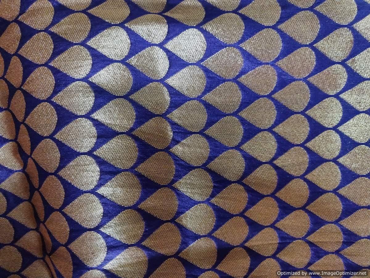 Heavy Purple Brocade Fabric FAB134 - Ethnic's By Anvi Creations