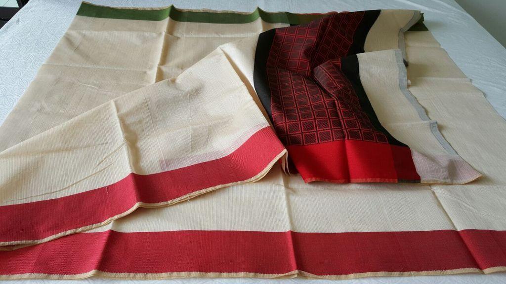 Designer Exclusive Cream Weaven Palla Kota Cotton Saree KCS110-Ethnic's By Anvi Creations-Handloom Saree