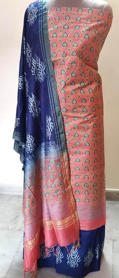Exclusive Katan Cotton Silk Screen Printed Unstitched Suit KCSS01 - Ethnic's By Anvi Creations