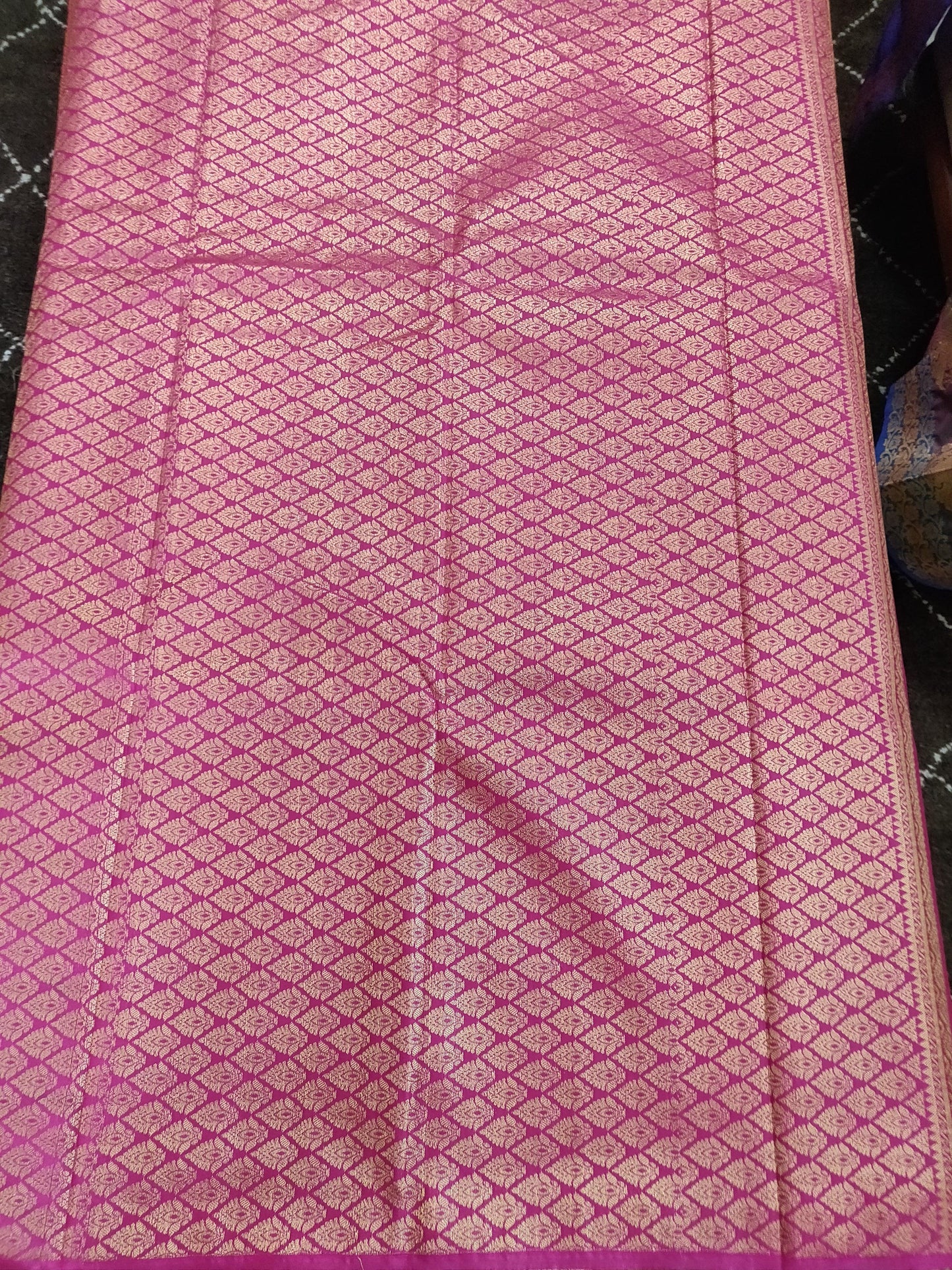 Light Green Kanchi Blend Kanjivaram Silk Saree Kanchi09-Anvi Creations-Kanchi Blend Saree,Kanjivaram Saree