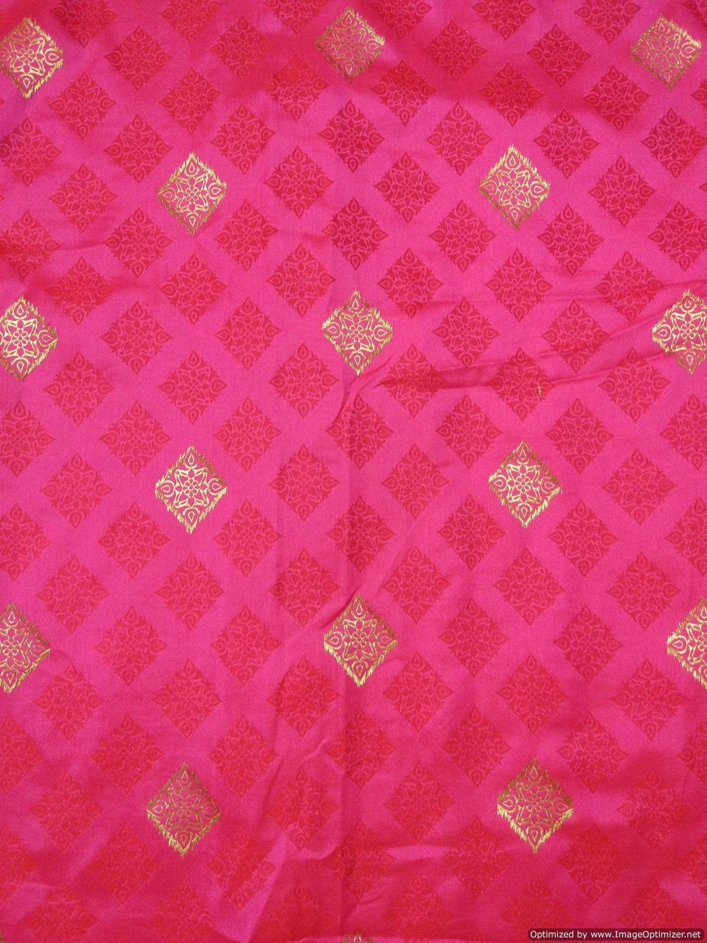 Designer Carrot Pink Pure Georgette Gotta Patti Border Saree SP13-Anvi Creations-Boutique Saree