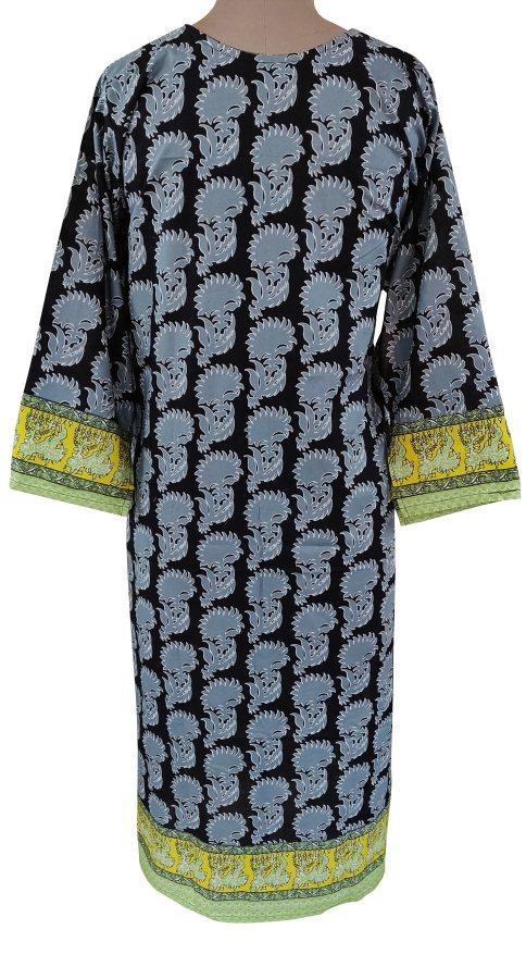 Designer Black Semi Stitched Embroidered Kurti ZS2A-Anvi Creations-Pakistani Kurti