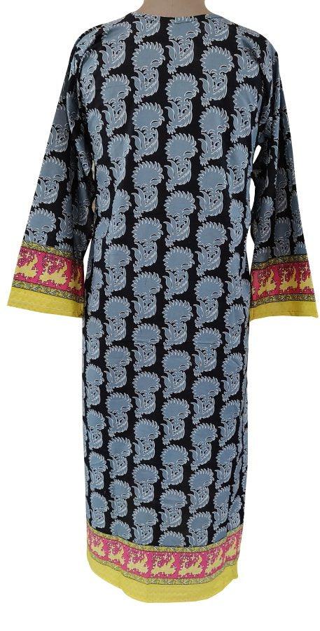 Designer Pakistani Gray Semi Stitched Embroidered Kurti ZS2B-Anvi Creations-Pakistani Kurti