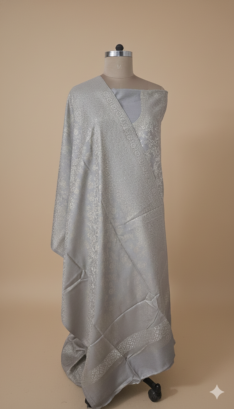 Jamawar Pashmina Weaving Three Piece Dress Material Suit | Premium Winter Ethnic Wear EVP3