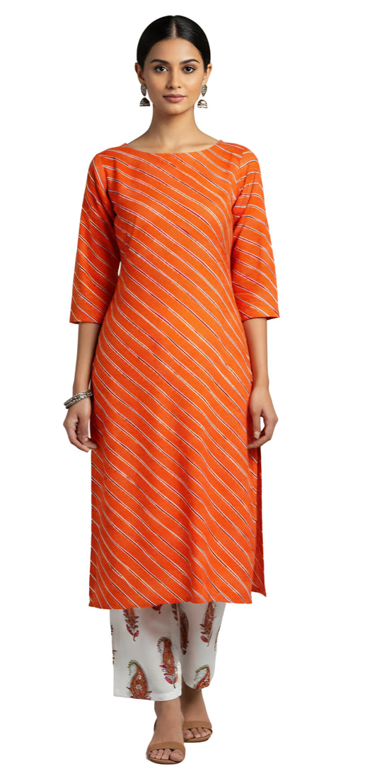 Block Printed Leheriya and Mughal Butta Fabric Only BP28