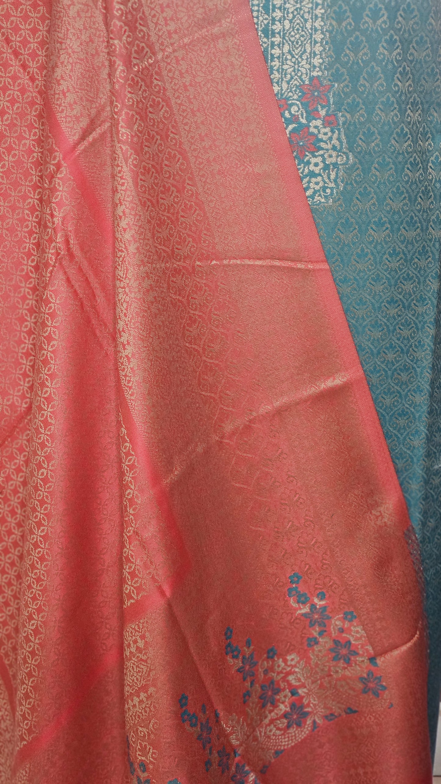 Jamawar Pashmina Weaving Three Piece Dress Material Suit | Premium Winter Ethnic Wear EVP12