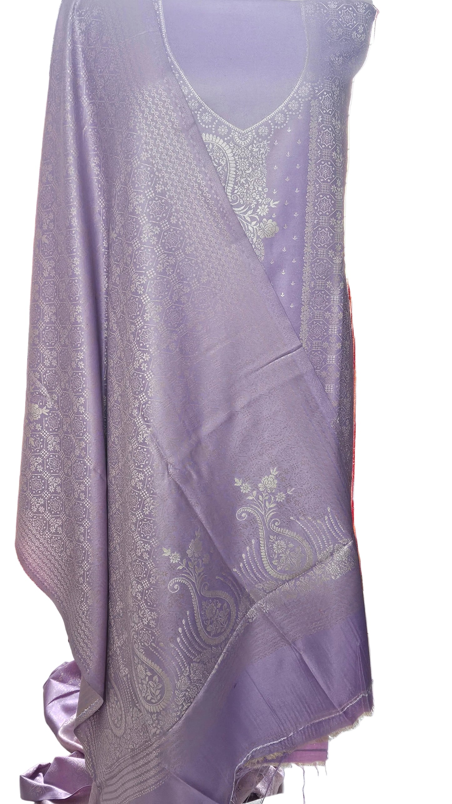 Jamawar Pashmina Weaving Three Piece Dress Material Suit | Premium Winter Ethnic Wear EVP9