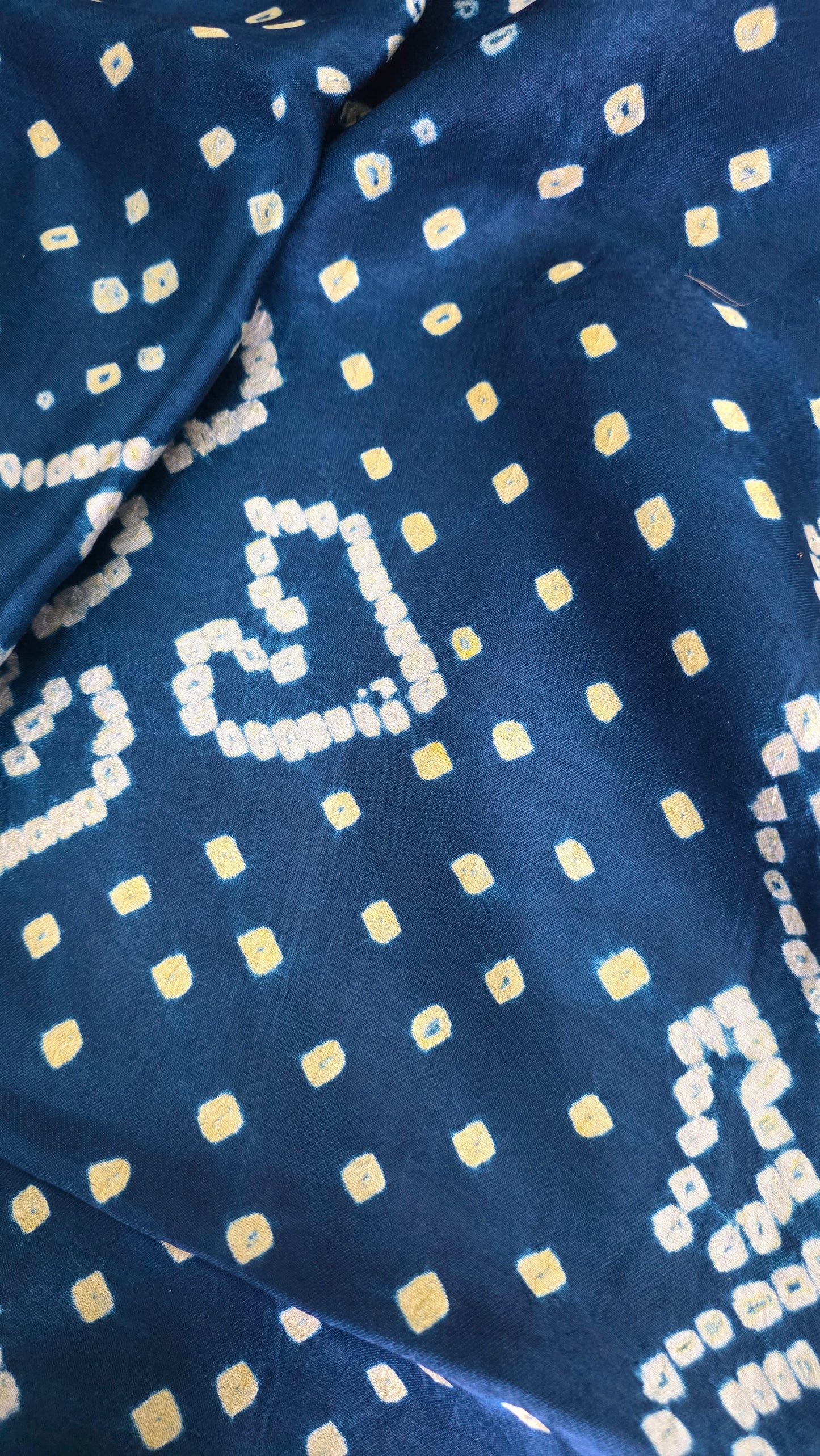 Teal Blue Jaipuri Handcrafted Modal Gajji Bandhani Saree with Lagdi Patta Authentic Bandhej BANL05