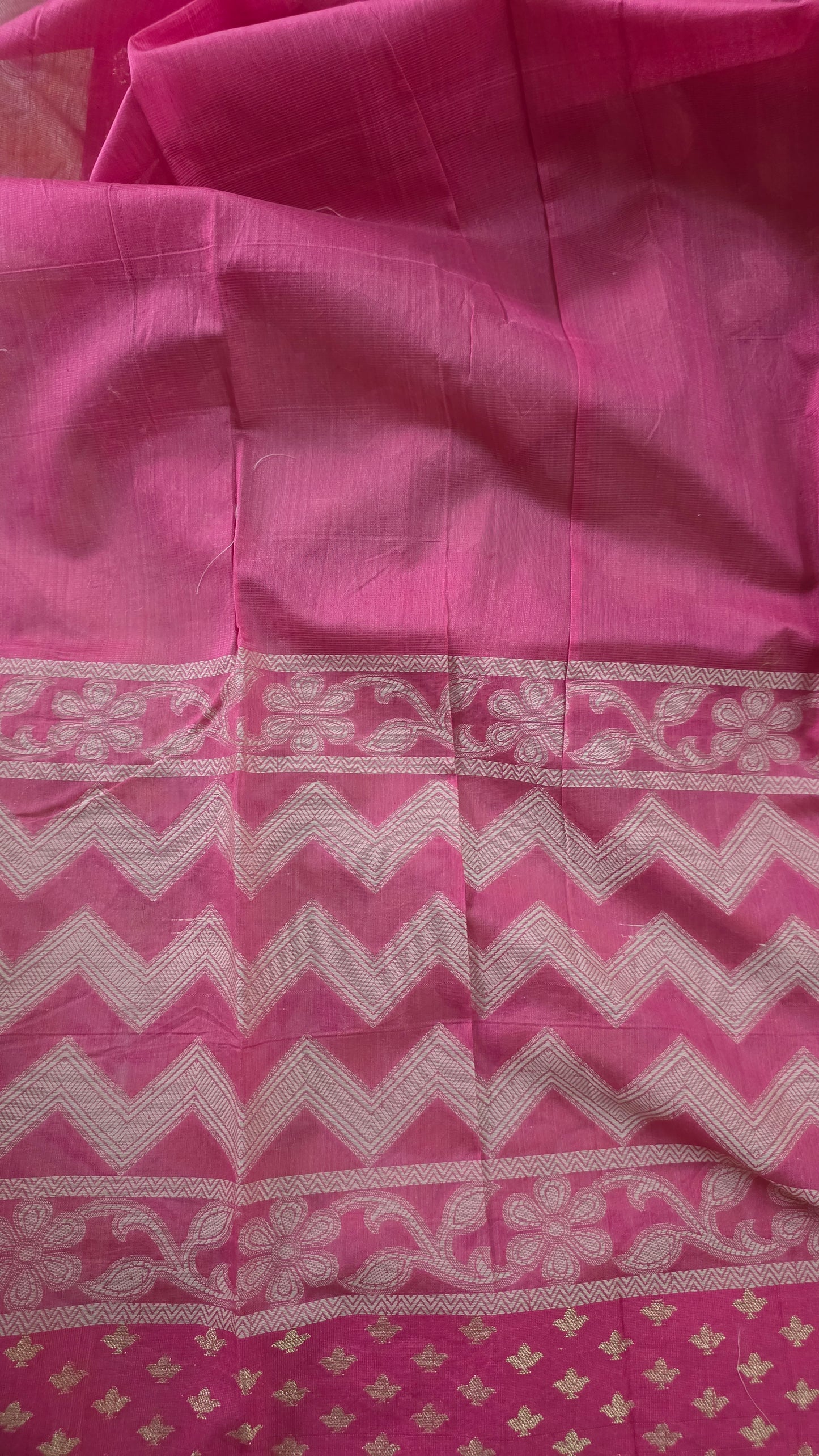 Designer Exclusive Deep Beige Pink Border Kota Weaven Saree KCS109