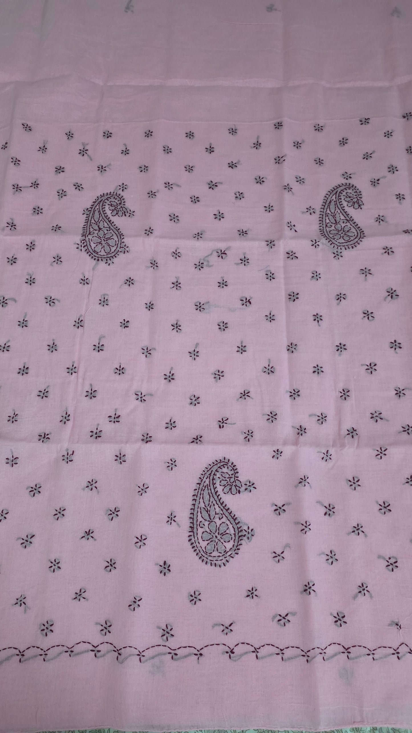 Pure Cotton Hand Work Lakhnavi Chikankari saree