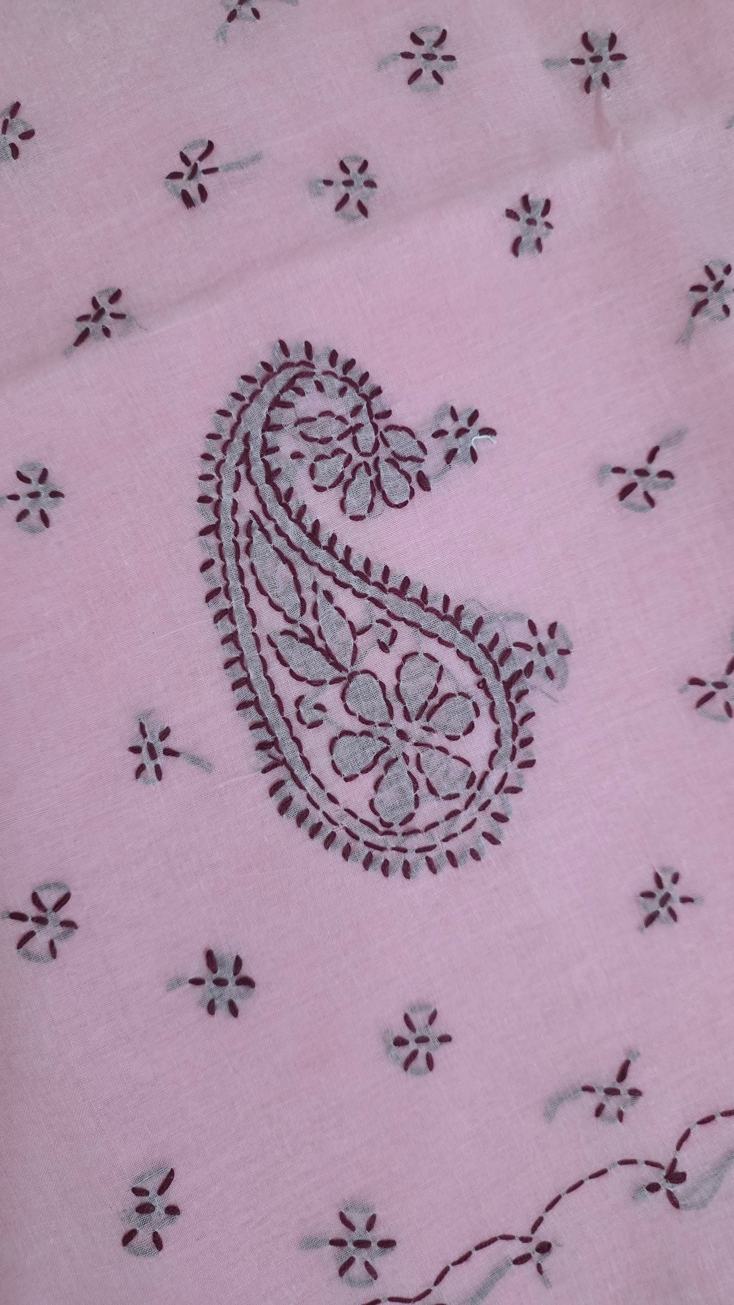 Pure Cotton Hand Work Lakhnavi Chikankari saree