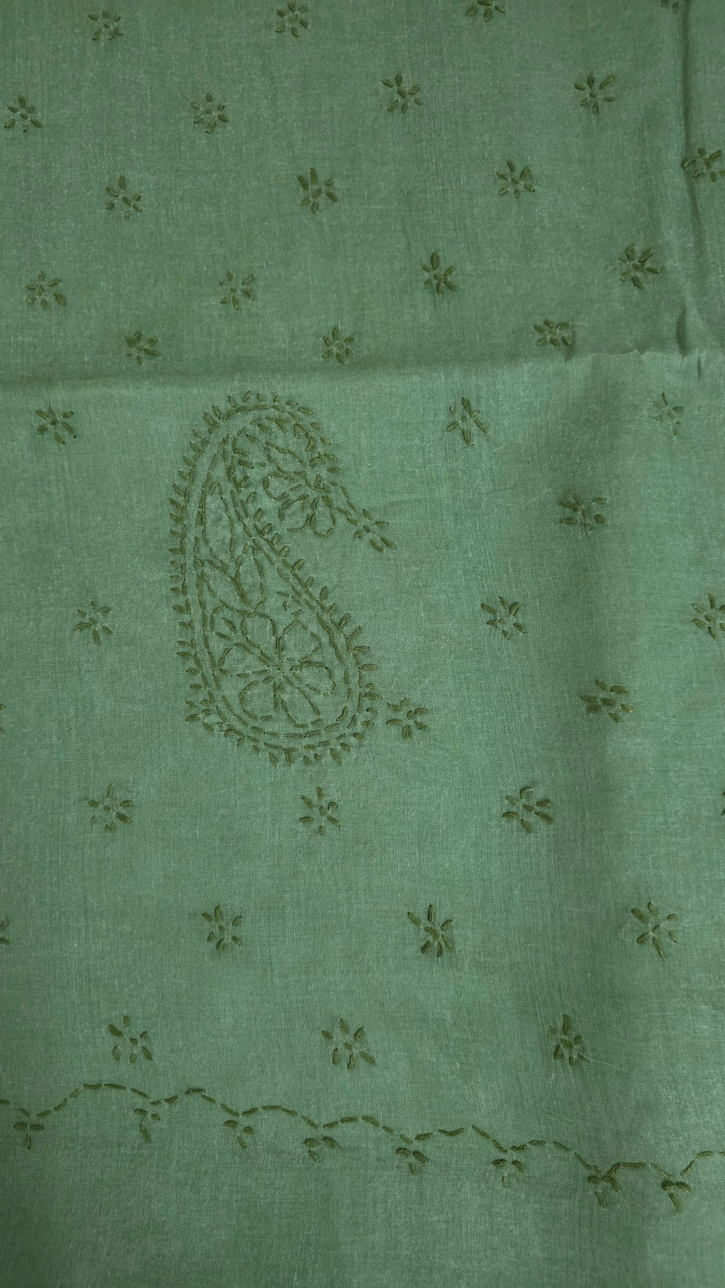 Pure Cotton Hand Work Lakhnavi Chikankari saree
