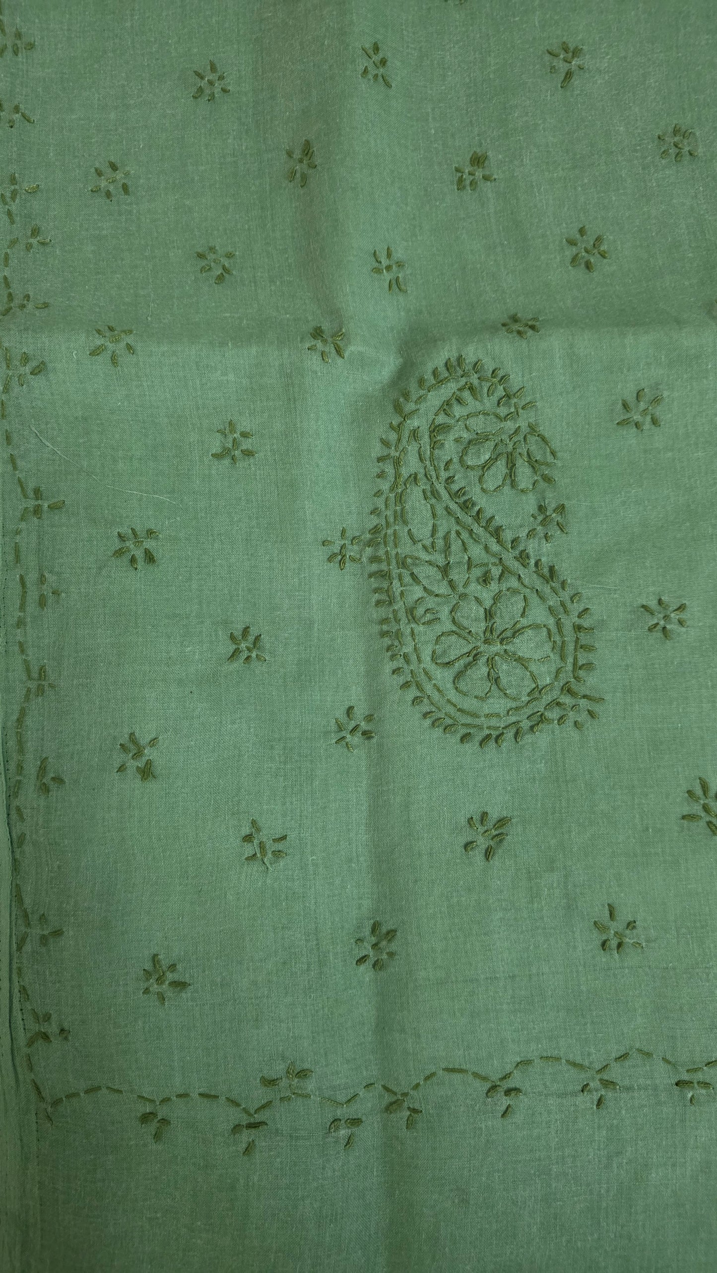 Pure Cotton Hand Work Lakhnavi Chikankari saree