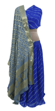 Load image into Gallery viewer, Festive Royal Blue Leheriya Lehenga Choli ALC33