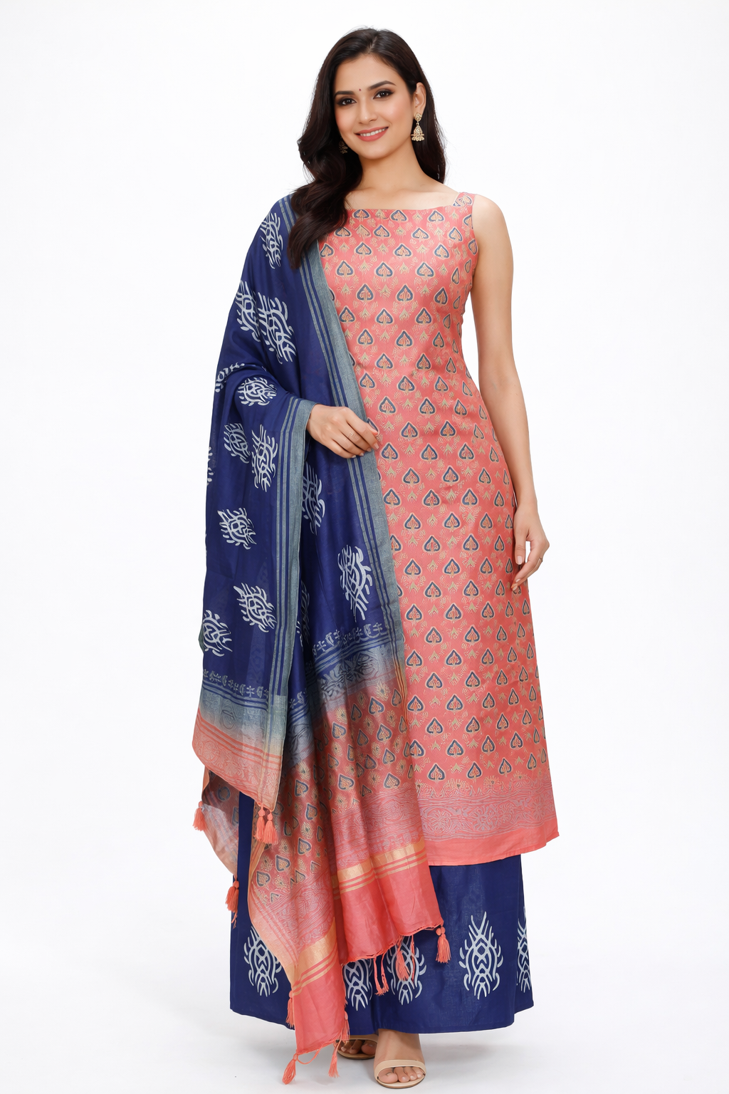 Exclusive Katan Cotton Silk Screen Printed Unstitched Suit KCSS01