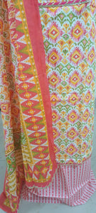 Jaipuri Cotton Printed Suit with Gotta Patti work EV11
