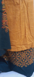 Cotton Kantha Kurta with Ajrakh Dupatta Suit EV20