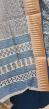Load image into Gallery viewer, Light Blue Handloom Border Printed Cotton Suit EV23