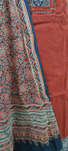 Load image into Gallery viewer, Cotton Kantha Kurta with Ajrakh Dupatta Suit EV24