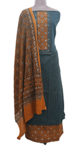 Load image into Gallery viewer, Cotton Kantha Kurta with Ajrakh Dupatta Suit EV26