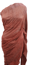 Load image into Gallery viewer, Rust Orange Katan Ghicha Saree with Pure Ikkat Silk Blouse KG05