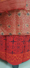 Load image into Gallery viewer, Rust Orange Khadi Cotton Silk Block Printed Suit