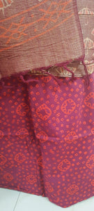 Light Brown Khadi Cotton Silk Block Printed Suit