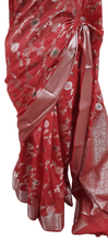 Load image into Gallery viewer, Red Khaddi Katan Banarasi Saree