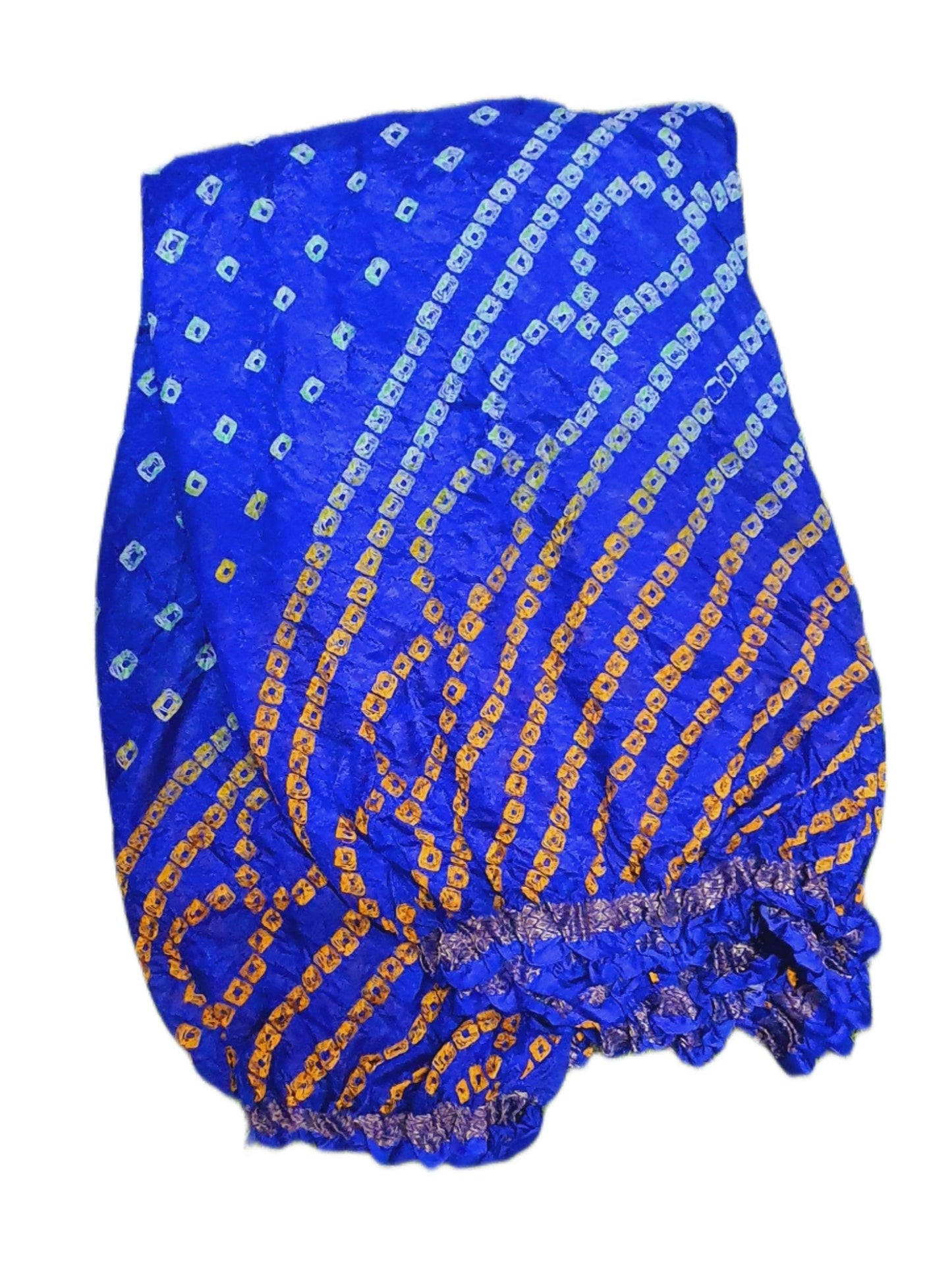 Blue Bandhani Bandhej Printed Art Silk Saree KCBAN06 - Ethnic's By Anvi Creations