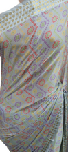 Load image into Gallery viewer, Gray Bandhej Bandhani Printed Chinon Chiffon saree SHVGS05
