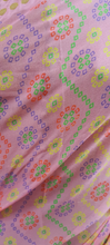 Load image into Gallery viewer, Rose Pink Bandhej Bandhani Printed Chinon Chiffon saree SHVGS08