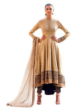 Charger l&#39;image dans la galerie, Designer Semi Stitched Beige Fusion Style Dress Material NAK11036-Anvi Creations-Salwar Kameez