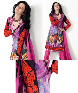 Purplish Pink Pashmina Embroidered Dress Material PHM10A-Anvi Creations-Pashmina Dress Material