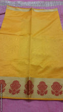 Charger l&#39;image dans la galerie, Yellow Banarasi Cotton Silk Saree with Running Blouse Fabric BS27 - Ethnic&#39;s By Anvi Creations