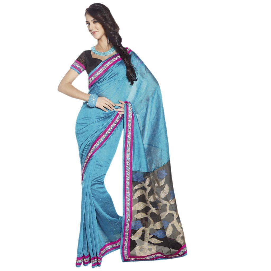 Blue Banarasi Raw Silk saree SC30020C-Anvi Creations-Designer Saree