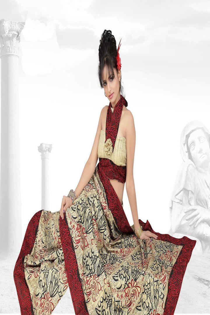 Embroidered Bhagalpuri Cotton Silk Saree SC3105-Anvi Creations-SALE,Saree