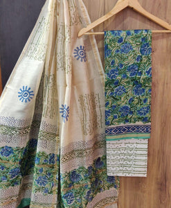 Exclusive Blue Chanderi Silk Salwar Kameez Dress Material AACH04-Anvi Creations-Chanderi Silk Suits