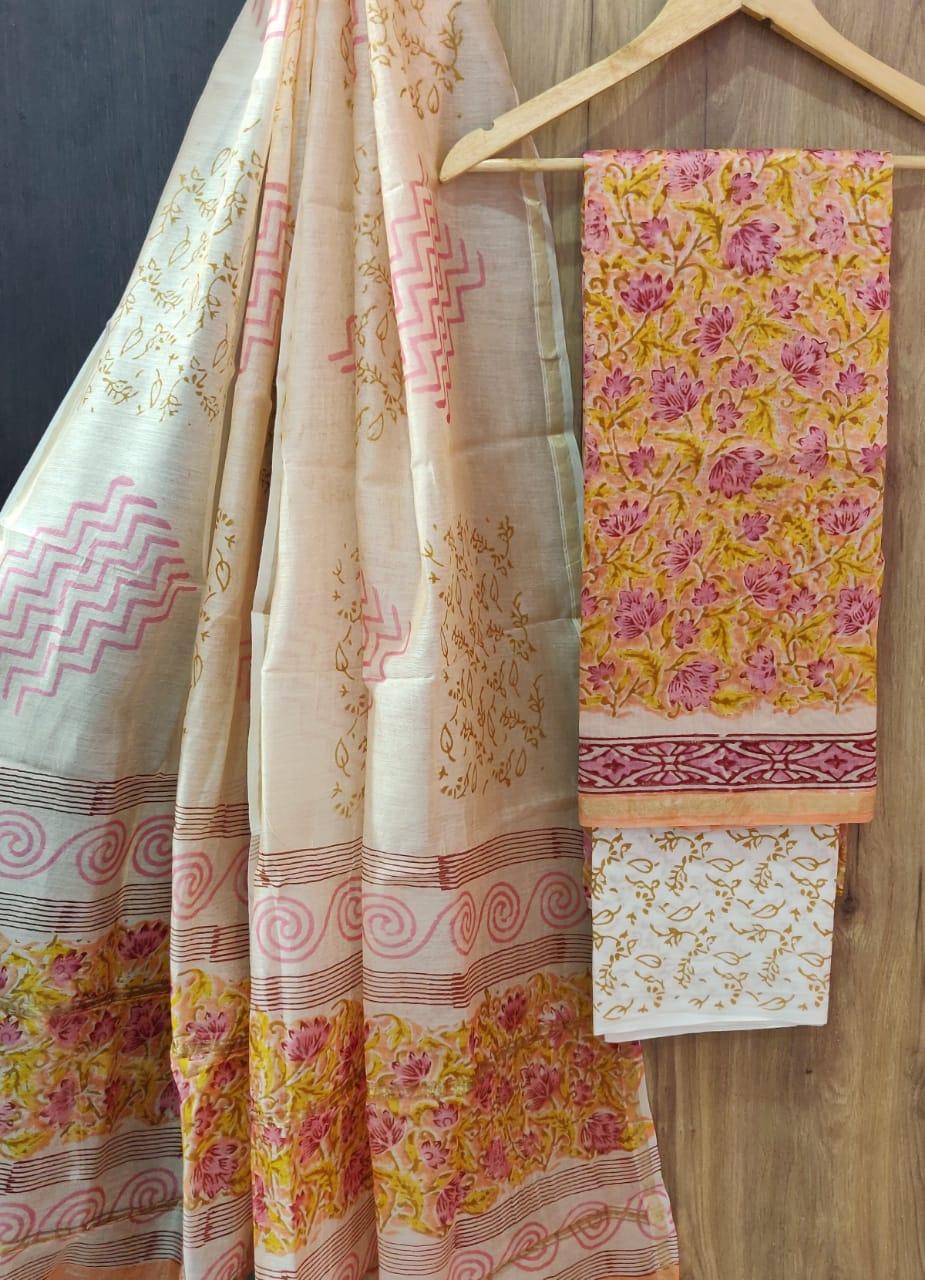 Exclusive Yellow Chanderi Silk Salwar Kameez Dress Material AACH07-Anvi Creations-Chanderi Silk Suits