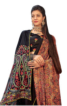 Load image into Gallery viewer, Navy Blue Dola Silk Saree with Shawl AAS70-Anvi Creations-Designer Saree