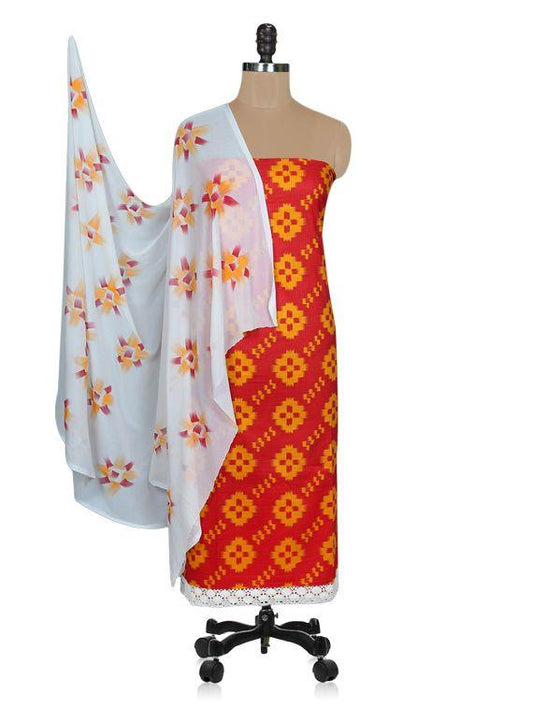 Designer Screen Printed Cotton Shalwar Kameez Dress Material ABP70-Anvi Creations-Salwar Kameez