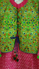 Charger l&#39;image dans la galerie, Pink Cotton Long Stitched Kurta With Jacket Dress Size 38 ACC36-Anvi Creations-Kurta,Kurti,Top,Tunic