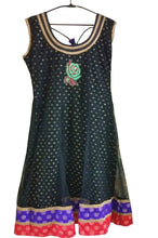 Charger l&#39;image dans la galerie, Black Net with Lining Stitched Embroidered kurta Dress Size 38 ACC37-Anvi Creations-Kurta,Kurti,Top,Tunic