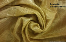 Charger l&#39;image dans la galerie, Yellow Khaddi Jequard Georgette Saree with Brocade Blouse Fabric ACC98-Anvi Creations-Designer Saree